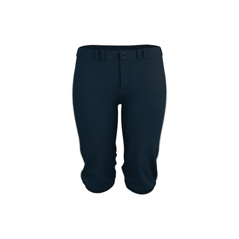 Badger Sport Girls Belt Loop Fastpitch Pant (A00062-028104), Color 'Navy/White'